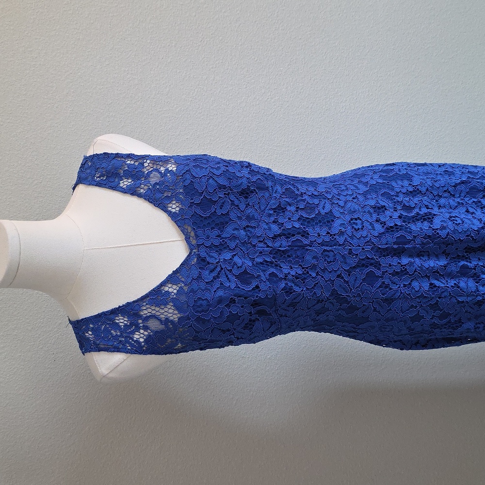 Ralph Lauren Blue Lace Maxi Dress - Picture 3 of 6